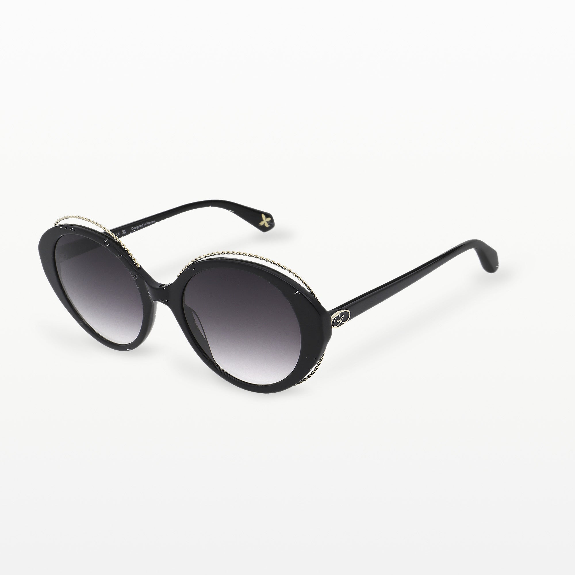 Oval Metal eyewear Black 