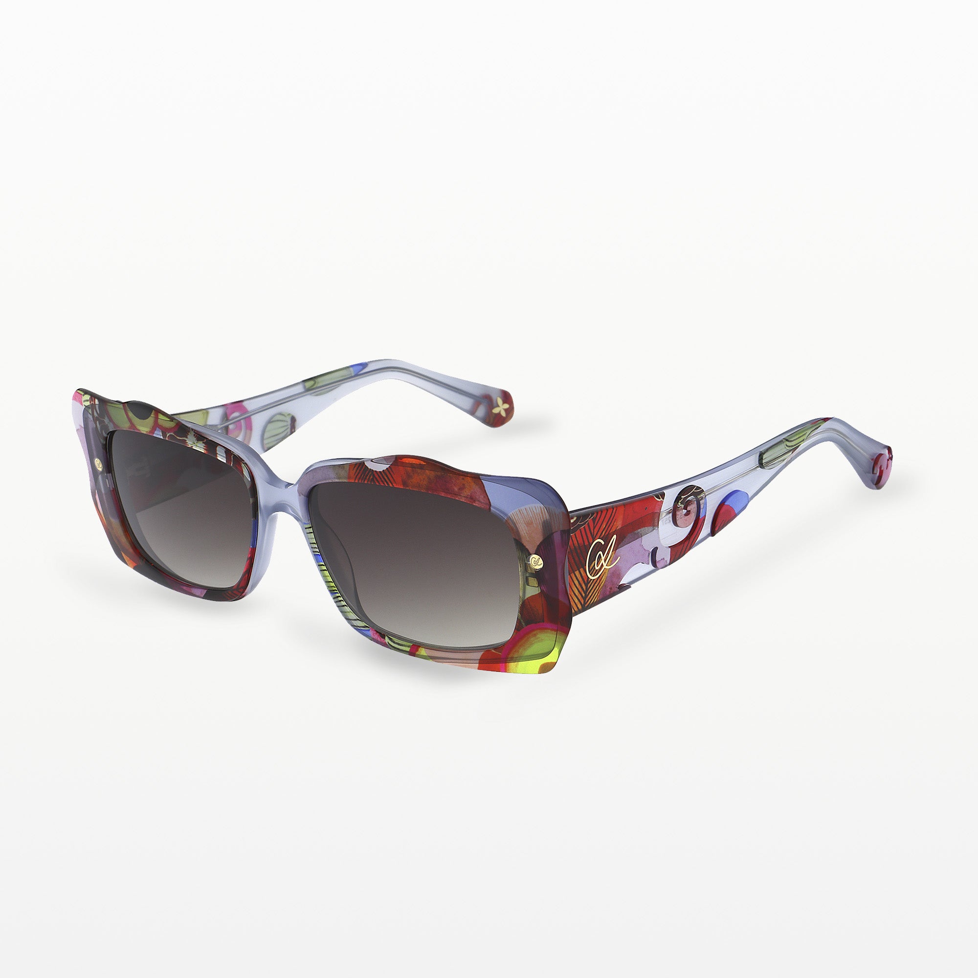 Rectangular eyewear summer bloom