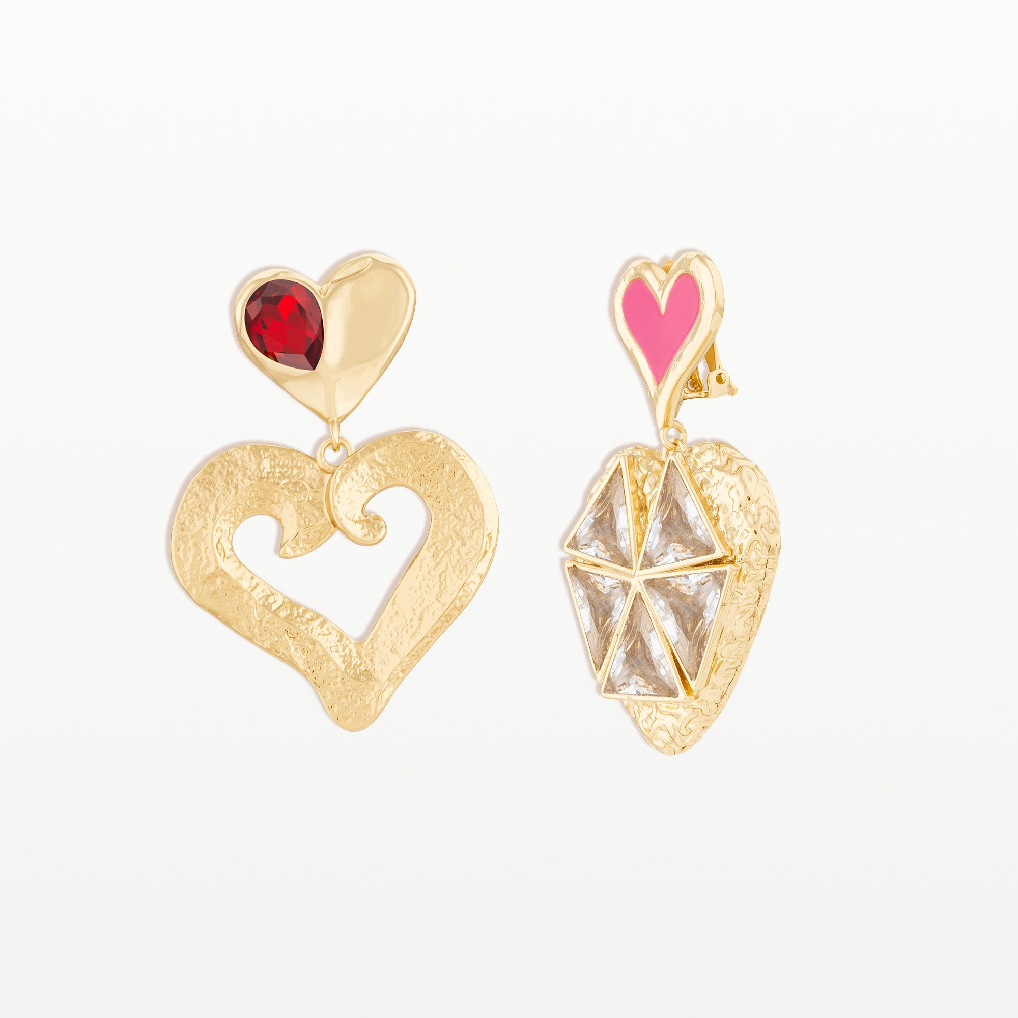 Lovestoria asymmetrical earrings